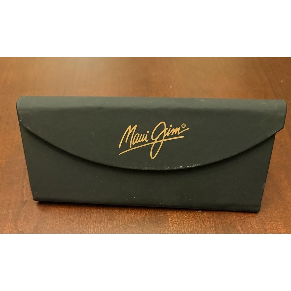 Maui Jim Folding Triangle Hard Black Magnetic Close Sunglasses Glasses CASE ONLY
